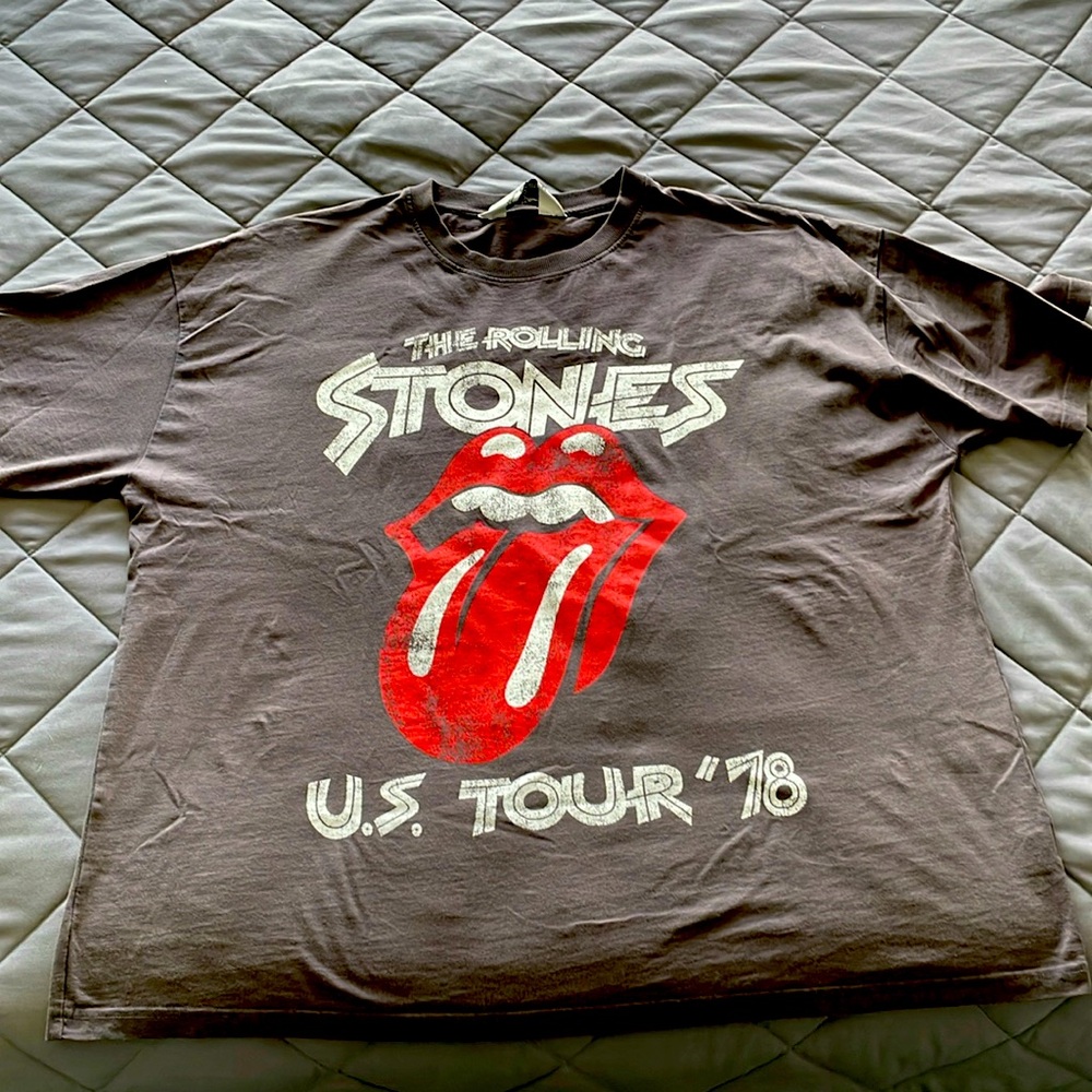 Rolling Stones logo oversized t shirt XL